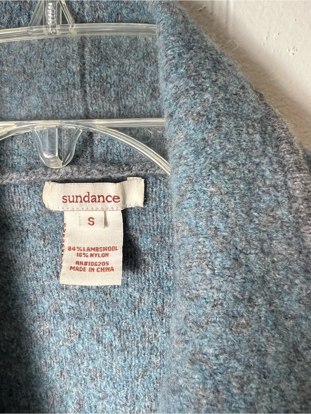 Sundance Lambswool Fair Isle Waterfall Cardigan Blue Women’s Small - Picture 2 of 5